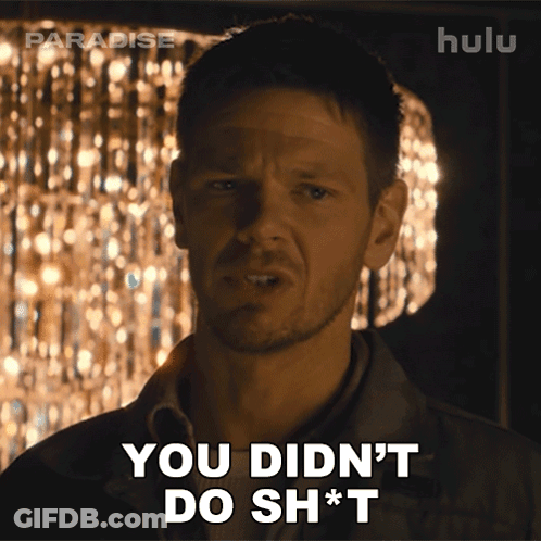 Man Says You Didnt Do Shit In Front Of Chandelier GIF