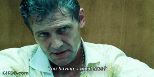 Man Says You Having A Good Time Looking At Camera GIF