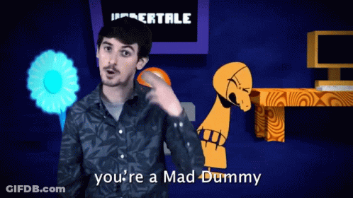 Man Says You're A Mad Dummy In Front Of Computer GIF