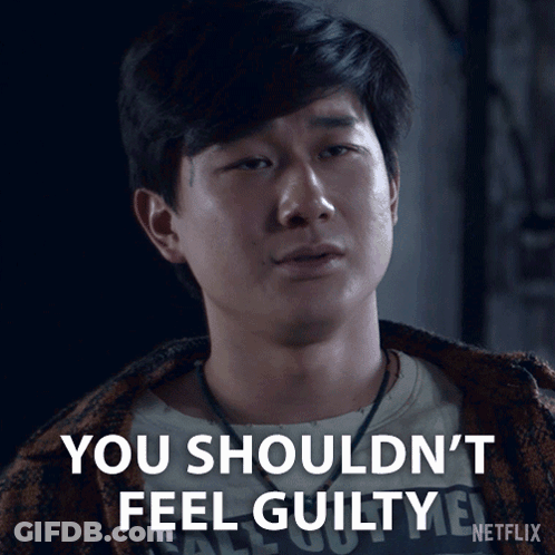 Man Says You Shouldn't Feel Guilty Netflix Ad GIF