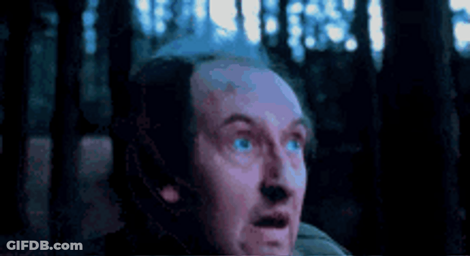 Man Scared Of Lightning GIF