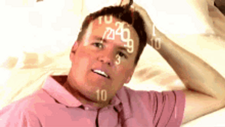 Man Scratching Head And Counting GIF