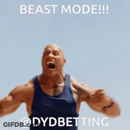 Man Screaming Beast Mode GIF