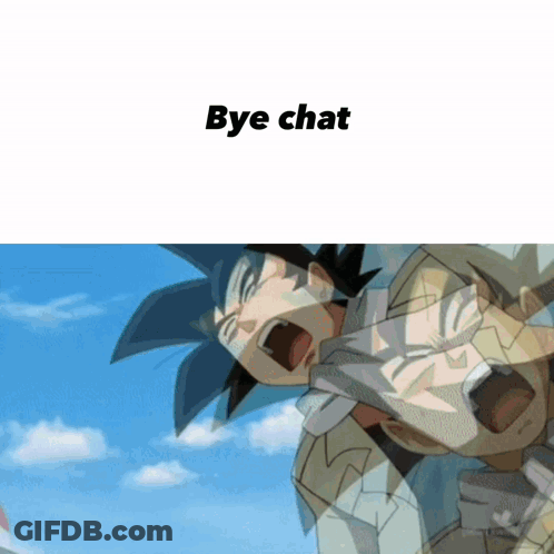 Man Screaming Bye Chat GIF