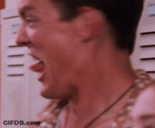 Man Screaming Close Up GIF
