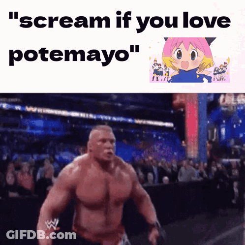 Man Screaming Do You Love Potemayo GIF