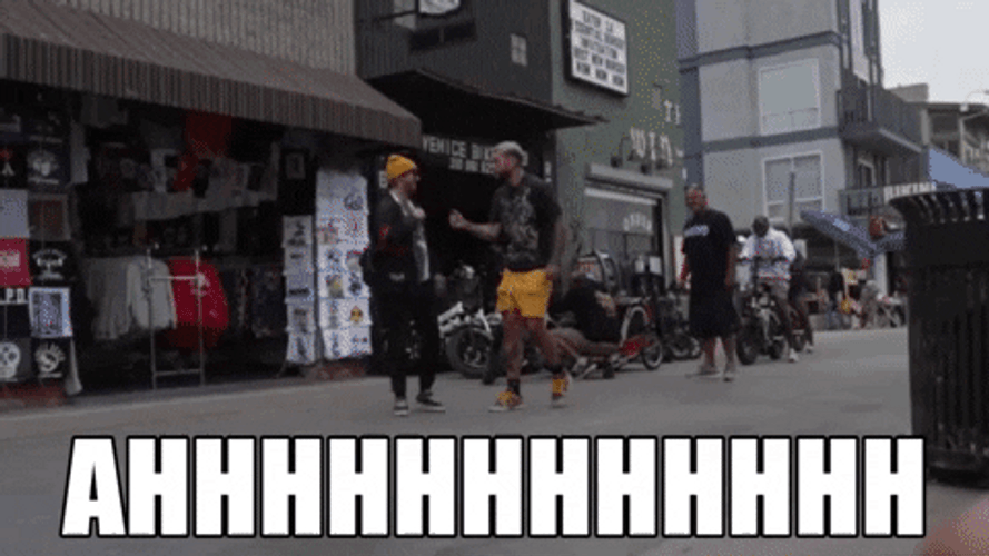 Man Screaming Dragonball Z Effect GIF