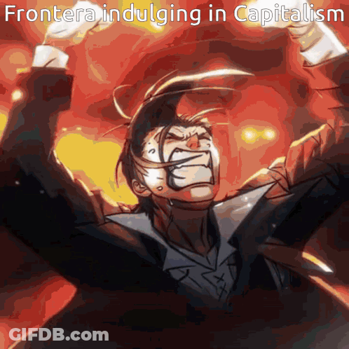 Man Screaming Frontiera Indulging In Capitalism GIF