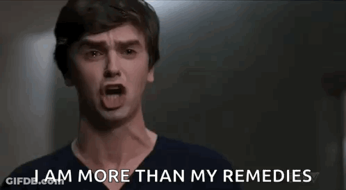 Man Screaming I Am More Than My Remedies GIF