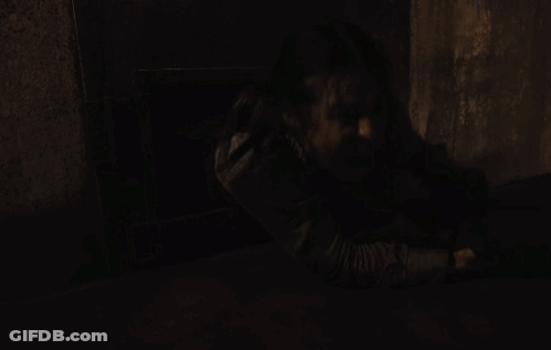 Man Screaming In Dark Room GIF