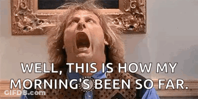 Man Screaming In Front Of Painting And Picture GIF
