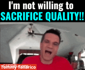 Man Screaming In Front Of Tommy Tallarico Sign GIF