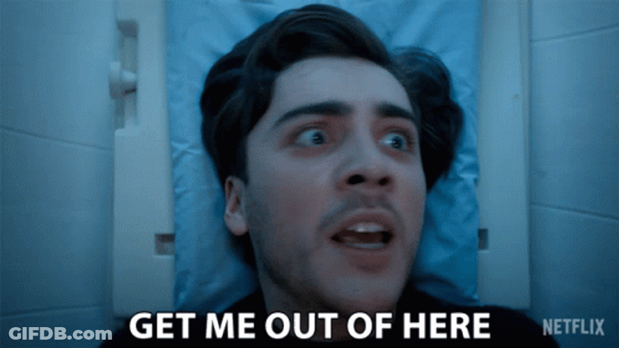 Man Screaming Let Me Out Here GIF