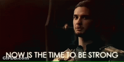 Man Screaming Now Is Time To Be Strong GIF