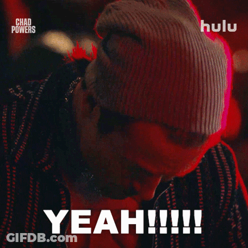 Man Screaming Saying Yeah GIF