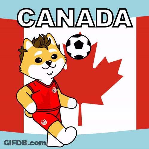 Man Screaming 'Scream If You Love Canada' Canadian Flag GIF