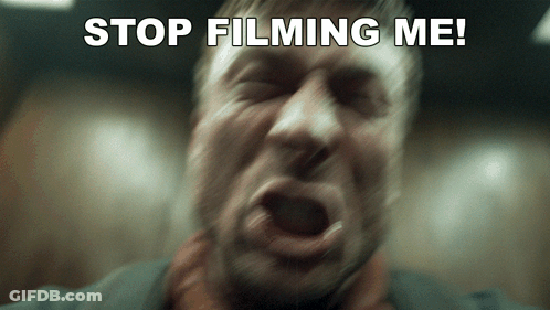 Man Screaming Stop Filming Me GIF