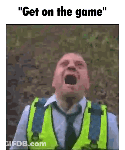 Man Screaming With Boxing Glove GIF