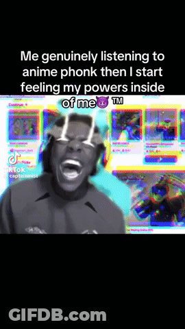 Man Screaming With Tears Listening To Anime Phonk GIF