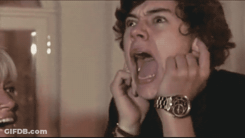 Man Screaming With Watch On Wrist GIF