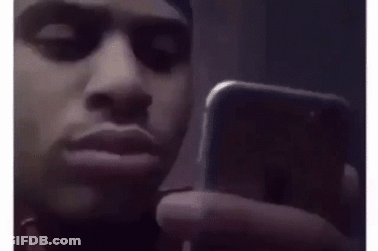 Man Second Guessing Hang Up The Phone GIF