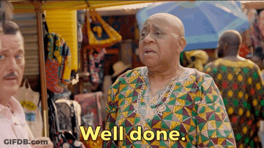 Man Seriously Talking Well Done Congratulations GIF