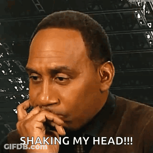 Man Shaking Head Funny Face GIF