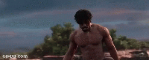 Man Shirtless In Field Is This Your King GIF