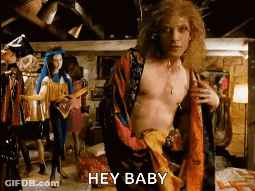 Man Shirtless Saying Hey Baby GIF