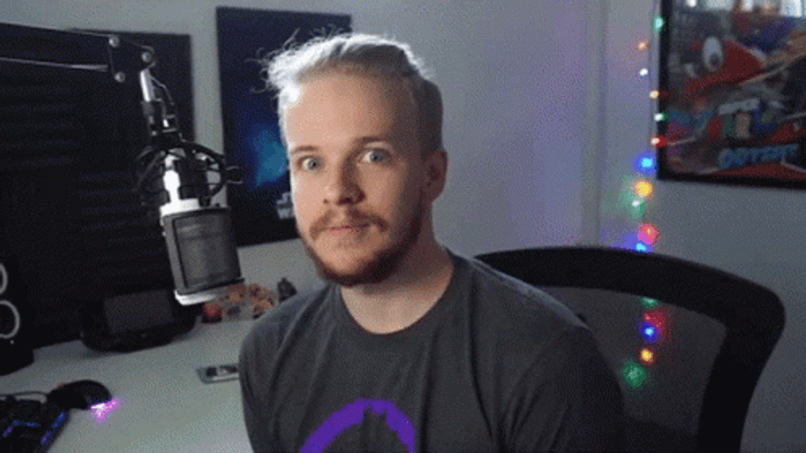Man Shock Glare Expression GIF