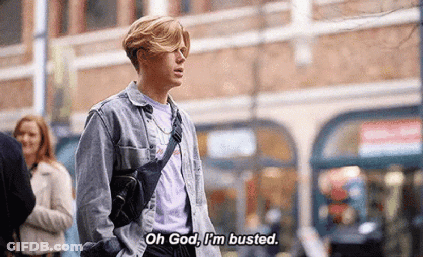 Man Shocked Reaction I Am Busted GIF