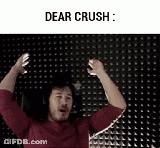 Man Shout When He Saw His Crush Picture GIF