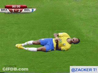 Man Shouting At Soccer Scoreboard Bra 1-2 Bel GIF