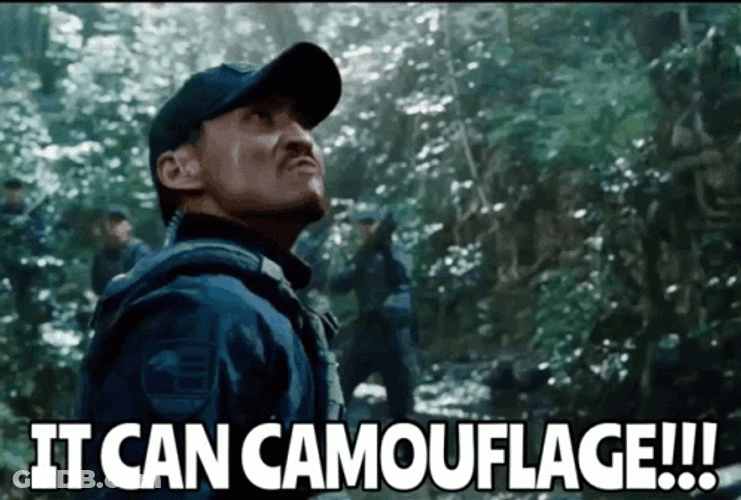 Man Shouting Indoraptor Can Camouflage GIF