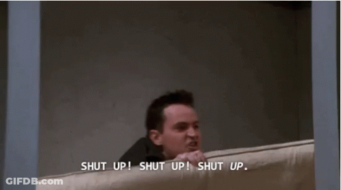 Man Shouting Shut Up Out Window GIF