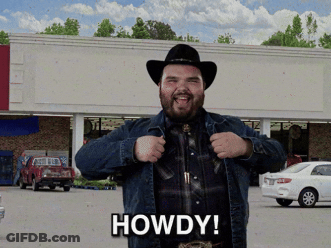 Man Shouting Uncle Howdy GIF