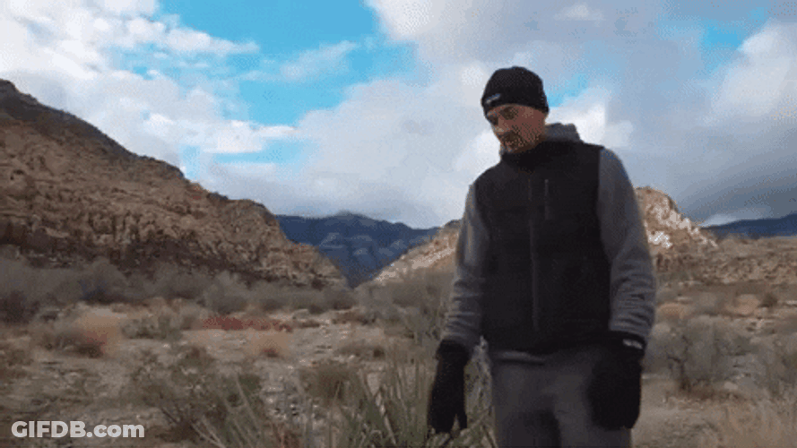 Man Showing Dog Poop On The Ground GIF