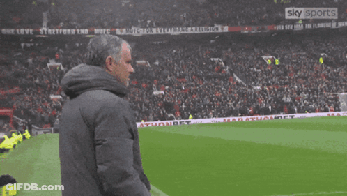 Man Shushing On Soccer Field GIF