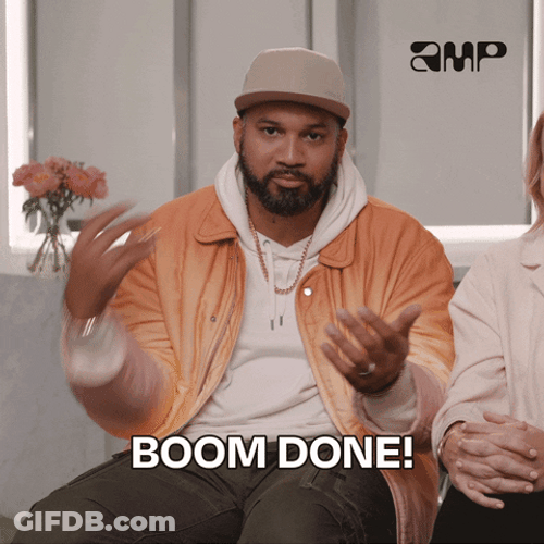 Man Sign With Hand It Is Done And Done GIF