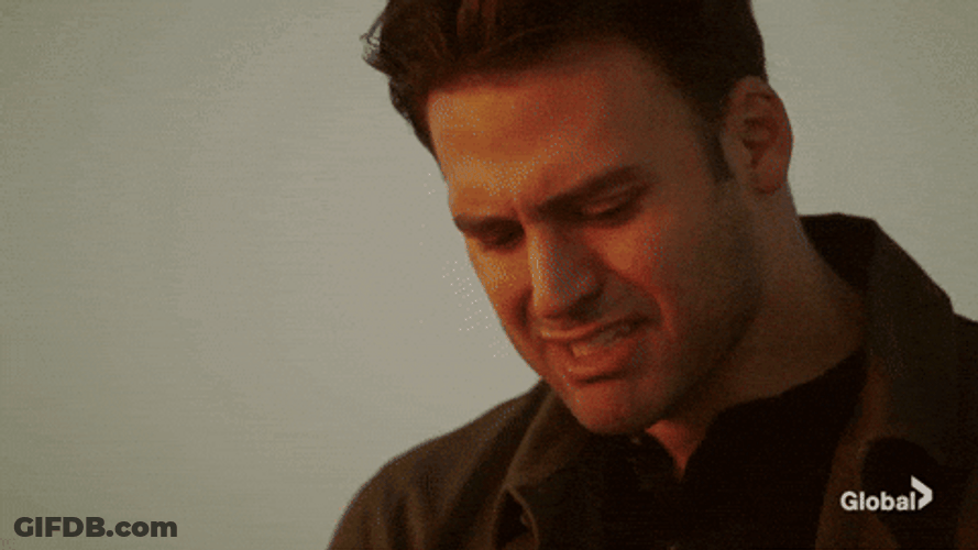 Man Silent Cries At Sunset GIF