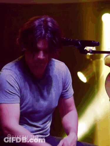 Man Singing Hanson Tribute GIF