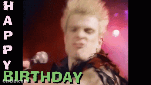 Man Singing Happy Birthday GIF