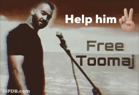 Man Singing Help Him Free Toomaj GIF