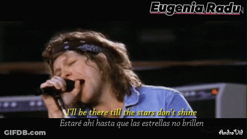 Man Singing I'll Be There Till The Stars Don't Shine GIF