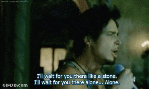 Man Singing I'll Wait For You There Like A Stone GIF