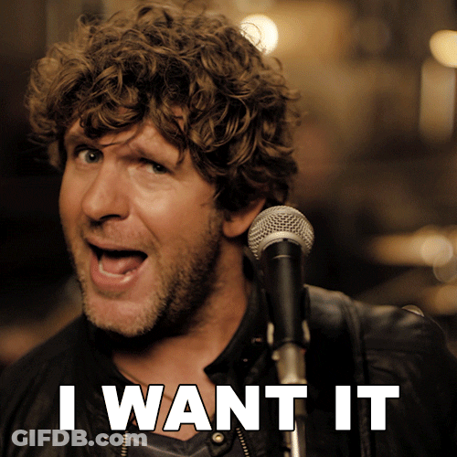 Man Singing I Want It Now GIF