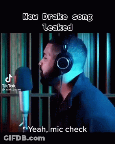 Man Singing Into Microphone GIF