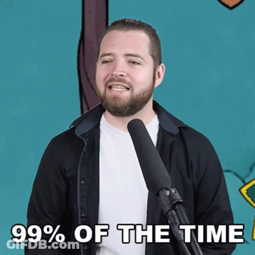 Man Singing Into Microphone 99 Percent Of The Time GIF