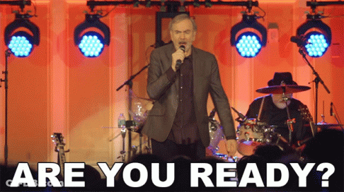 Man Singing Into Microphone Are You Ready GIF