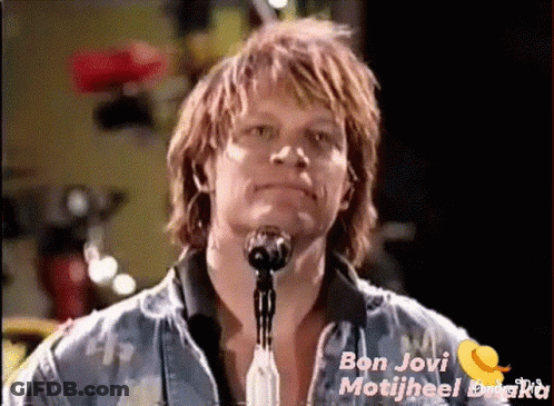 Man Singing Into Microphone Bon Jovi Motijheel GIF